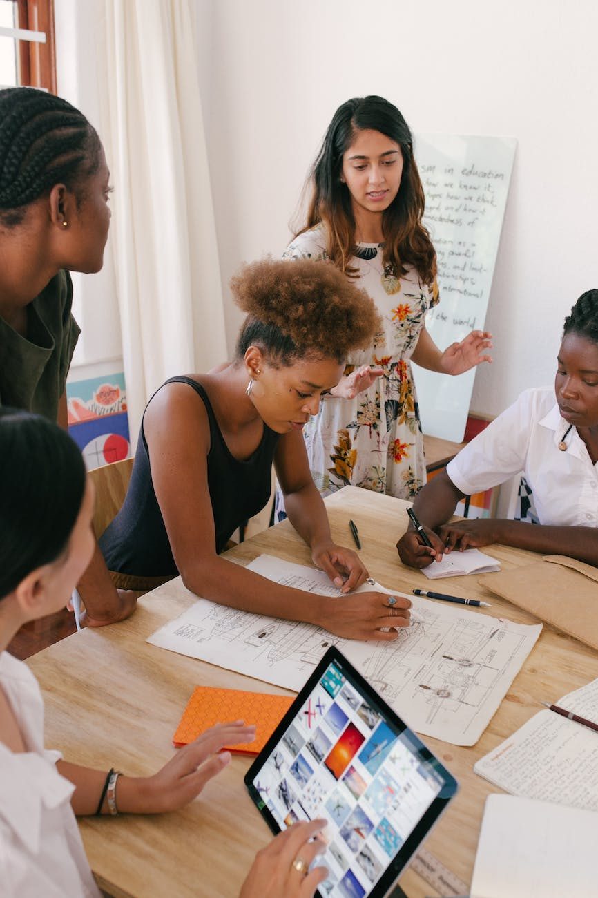 photo of women at the meeting